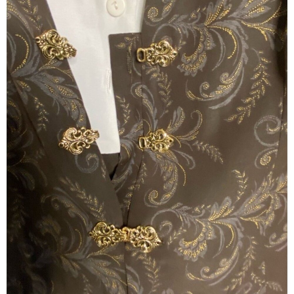 Tori Alexander Vtg Skirt Suit Set Blazer Vest Sz 14P NWT Deadstock Old Money - Picture 9 of 9